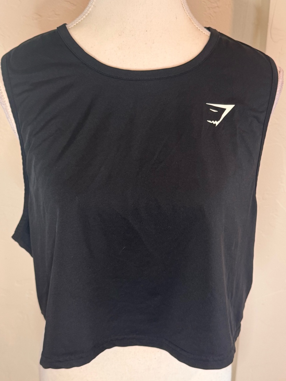 Gymshark Black Logo Tank Top Sleeveless Workout Gym Athleisure
